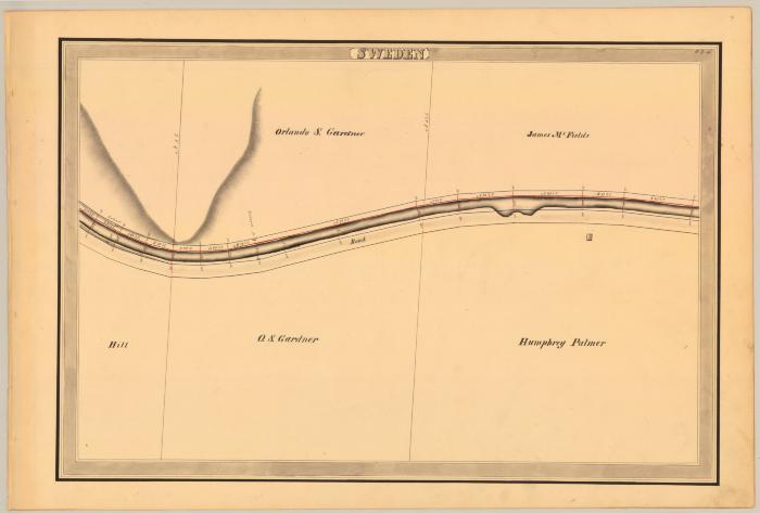 Erie Canal Survey, Sweden showing Hill and Palmer