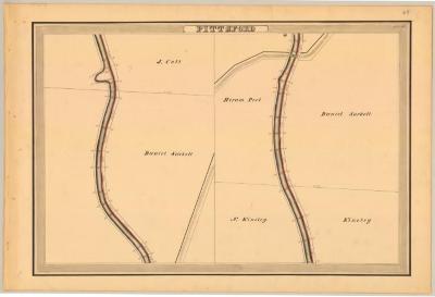 Erie Canal Survey, Pittsford showing Sackett and Kinsley
