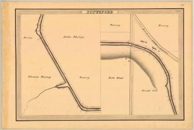 Erie Canal Survey, Pittsford showing Colt and Towsey