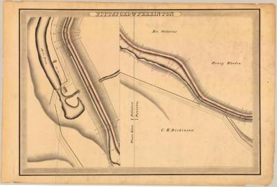 Erie Canal Survey, Pittsford and Perrinton showing Mill Pond and Town Line