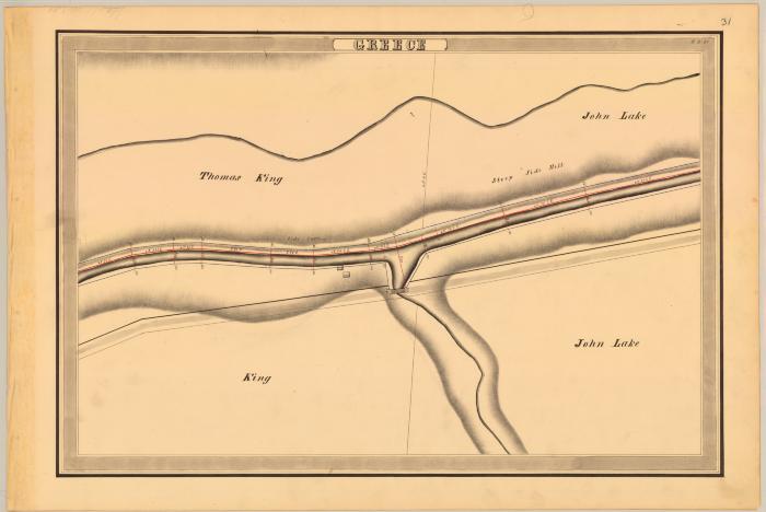 Erie Canal Survey, Greece showing King and Lake