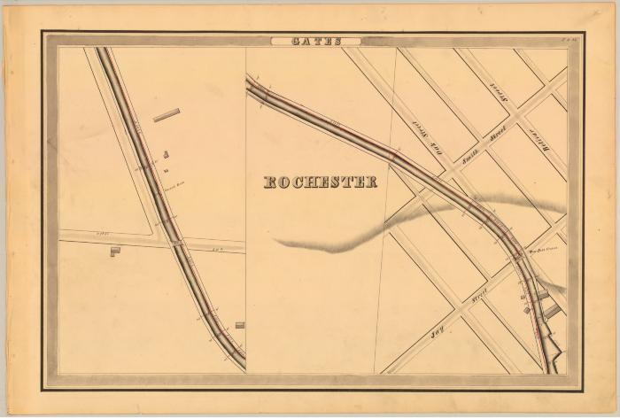 Erie Canal Survey, Gates showing Rochester