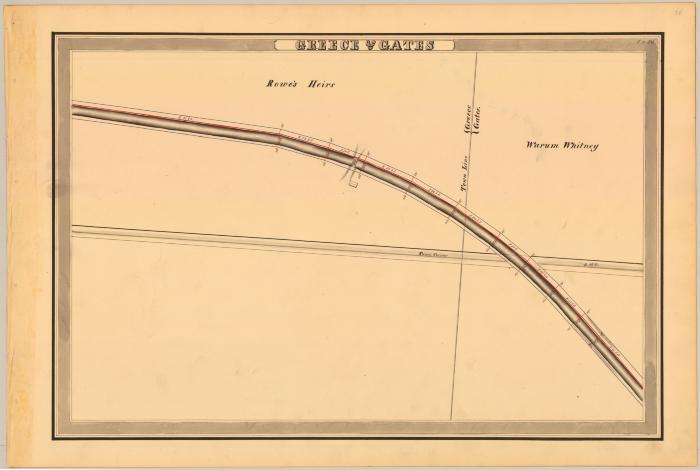 Erie Canal Survey, Greece and Gates showing Whitney