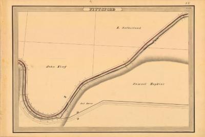 Erie Canal Survey, Pittsford showing King and Hopkins