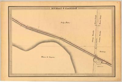 Erie Canal Survey, Murray and Clarkson showing road and County Line