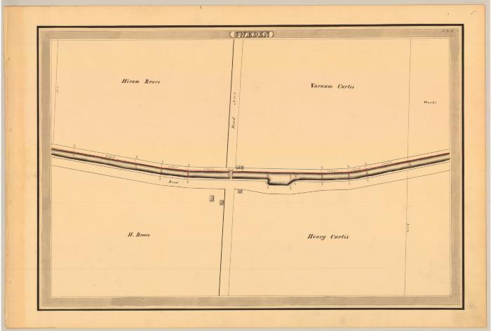 Erie Canal Survey, Sweden showing Brace and Curtis