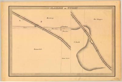 Erie Canal Survey, Clarkson and Sweden showing Town Line