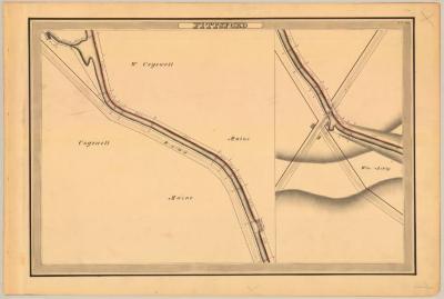 Erie Canal Survey, Pittsford showing Cogswell and Ackly