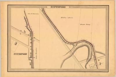 Erie Canal Survey, Pittsford showing Richardson and Camp