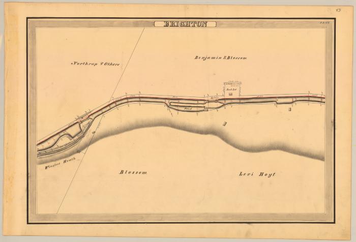 Erie Canal Survey, Brighton showing Blossom and Hoyt