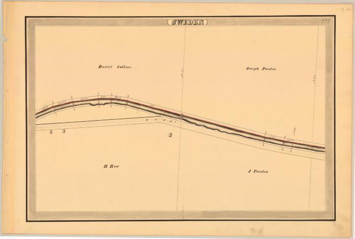 Erie Canal Survey, Sweden showing Collins and Preston