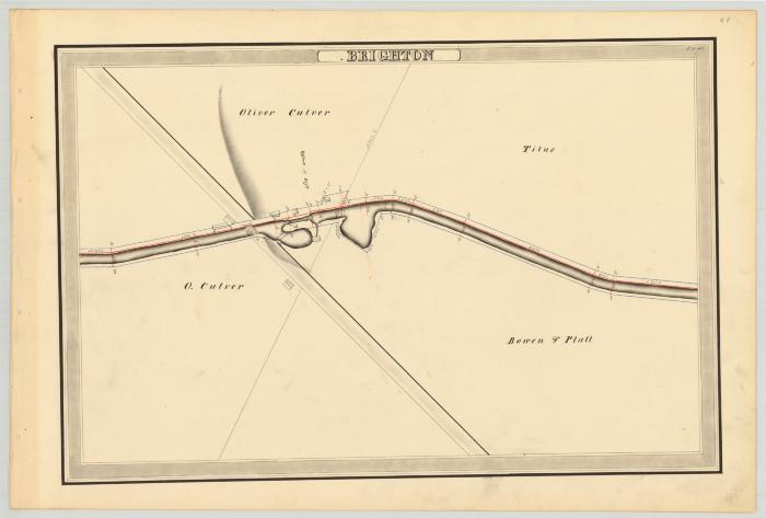 Erie Canal Survey, Brighton showing Culver and Titus
