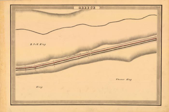 Erie Canal Survey, Greece showing King