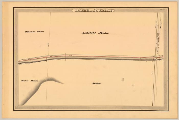Erie Canal Survey, Barre and Murray showing Line of Holland Purchase