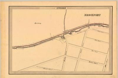 Erie Canal Survey, Sweden showing Brockport and City Streets