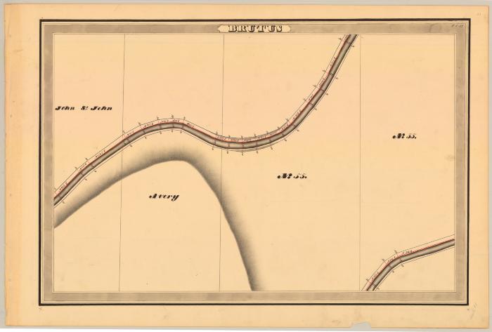 Erie Canal Survey, Brutus showing Avery and Lot No. 55