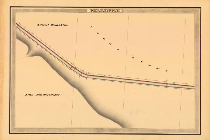 Erie Canal Survey, Perrinton showing Tompkins and Cedar Swamp