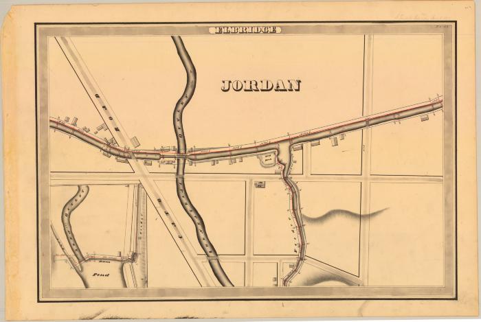 Erie Canal Survey, Elbridge showing Jordan and Skeneatelas Outlet