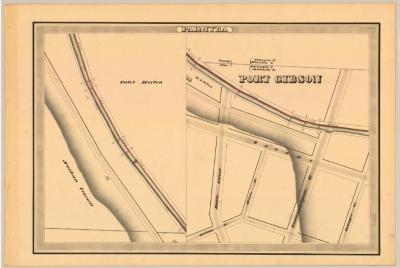 Erie Canal Survey, Palmyra showing Port Gibson and County Line