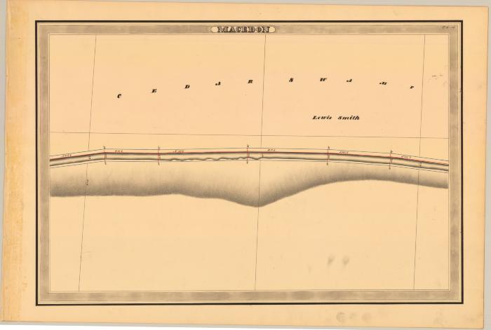 Erie Canal Survey, Macedon showing Cedar Swamp and Smith