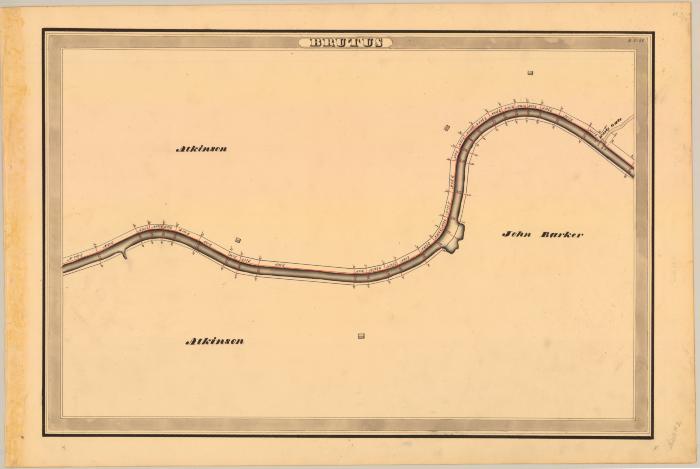 Erie Canal Survey, Brutus showing Atkinson and Barker