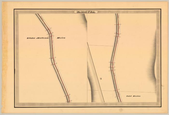 Erie Canal Survey, Palmyra showing two views of Canal