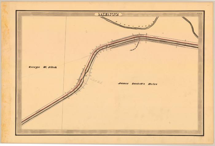 Erie Canal Survey, Mentz showing Fitch and Sackett