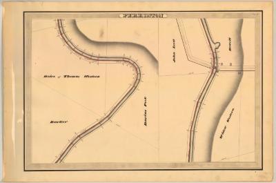 Erie Canal Survey, Perrinton showing Barker and Western