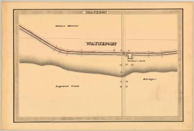 Erie Canal Survey, Macedon showing Wayneport and Barager’s Basin