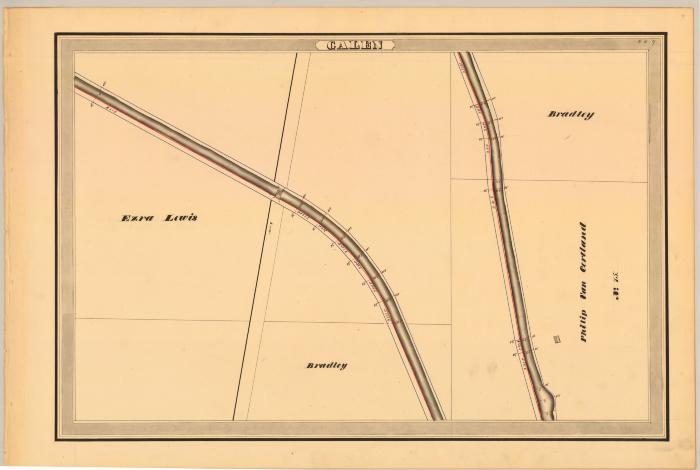 Erie Canal Survey, Galen showing Lewis and Bradley