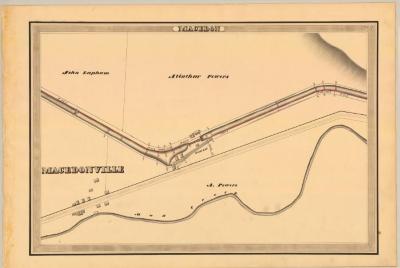 Erie Canal Survey, Macedon showing Macedonville and Mud Creek