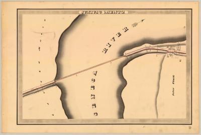 Erie Canal Survey, Junius and Mentz showing Seneca River 