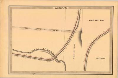 Erie Canal Survey, Mentz showing Turnpike and Crane Branch