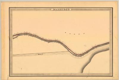 Erie Canal Survey, Elbridge showing Swamp and Road