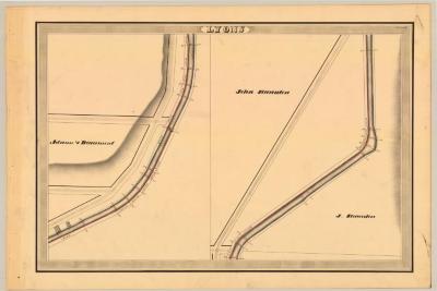 Erie Canal Survey, Lyons showing Beaumont and Staunton