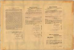 Certificate authenticating Erie Canal Survey map and field notes