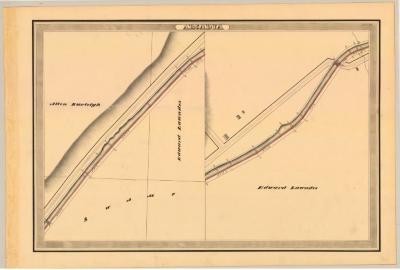 Erie Canal Survey, Arcadia showing Burleigh and Lawndes
