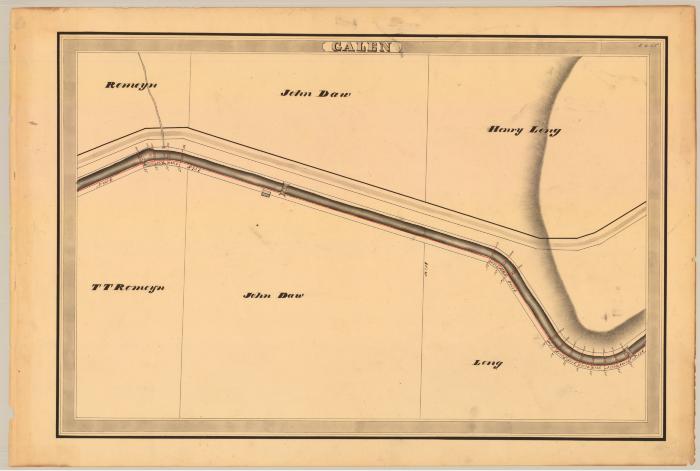 Erie Canal Survey, Galen showing Romeyn and Long