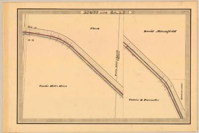 Erie Canal Survey, Lyons and Galen showing Town Line