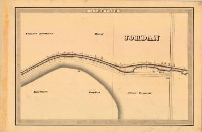 Erie Canal Survey, Elbridge showing Jordan and Cornwell