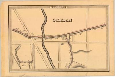 Erie Canal Survey, Elbridge showing Jordan and Skeneatelas Outlet