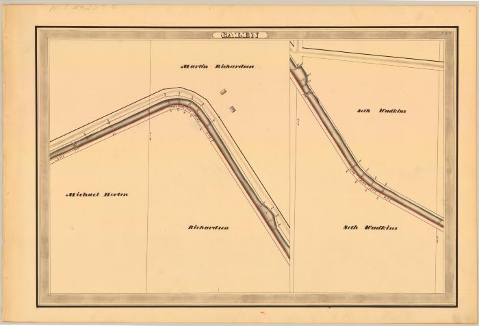 Erie Canal Survey, Galen showing Horton and Wadkins