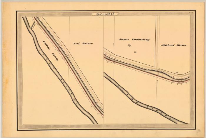 Erie Canal Survey, Galen showing two views of Canal and Clyde River