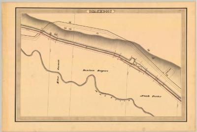 Erie Canal Survey, Macedon showing Cornell, Porter and Mud Creek