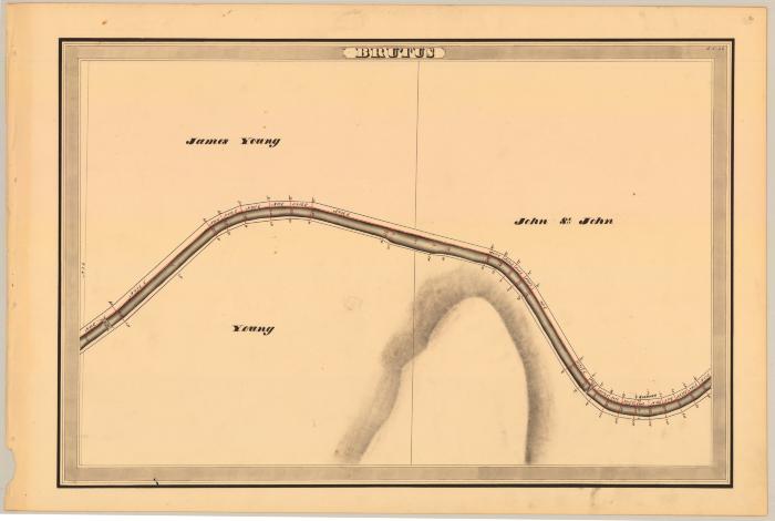 Erie Canal Survey, Brutus showing Young and St. John