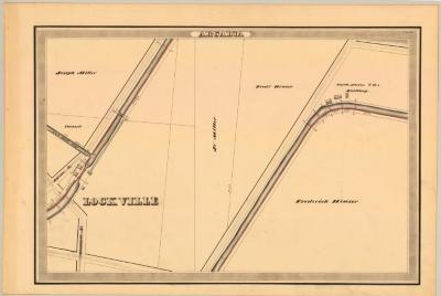 Erie Canal Survey, Arcadia showing Lockville and Distillery