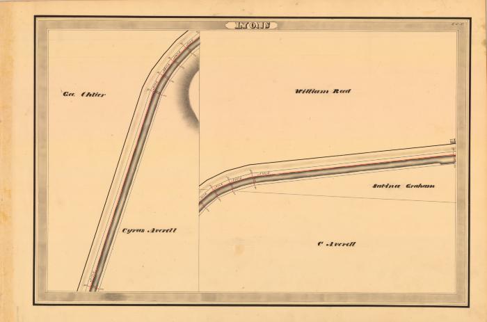 Erie Canal Survey, Lyons showing Averell and Graham