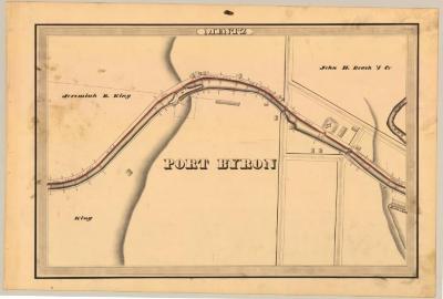 Erie Canal Survey, Mentz showing King and Port Byron