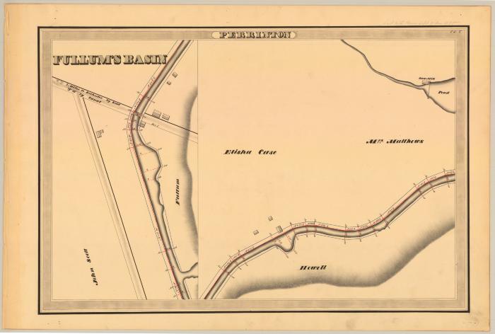 Erie Canal Survey, Perrinton showing Fullum’s Basin