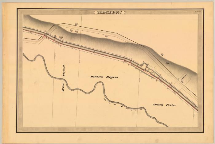 Erie Canal Survey, Macedon showing Cornell, Porter and Mud Creek